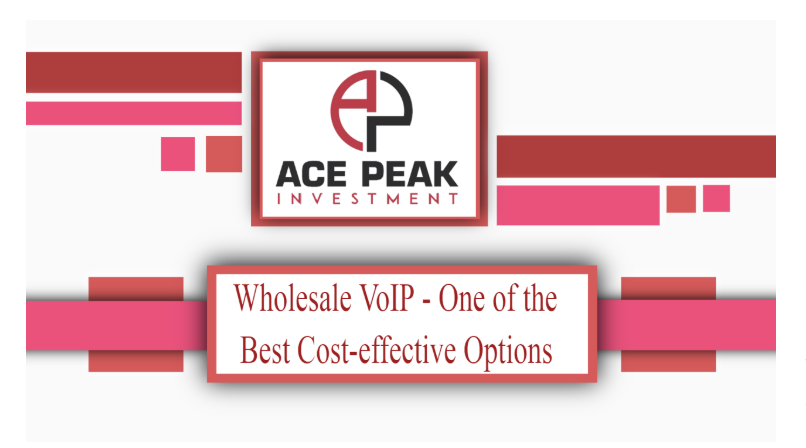 Wholesale VoIP - One of the Best Cost-effective Options - Ace Peak Investment