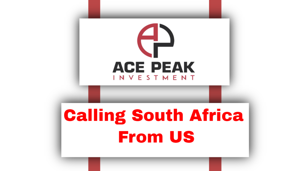 Calling South Africa From US
