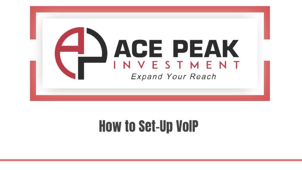 How to Set-Up VoIP